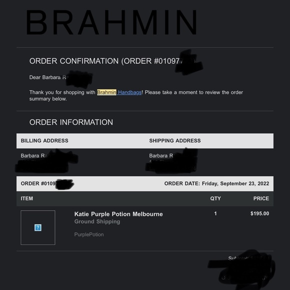 Brahmin Katie Purple Potion Melbourne Crossbody Purse - Picture 6 of 9